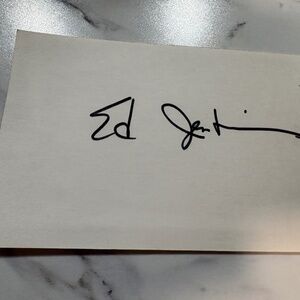 Ed Jenkins — Autograph Signed Card — U.S. House of Representatives — Georgia